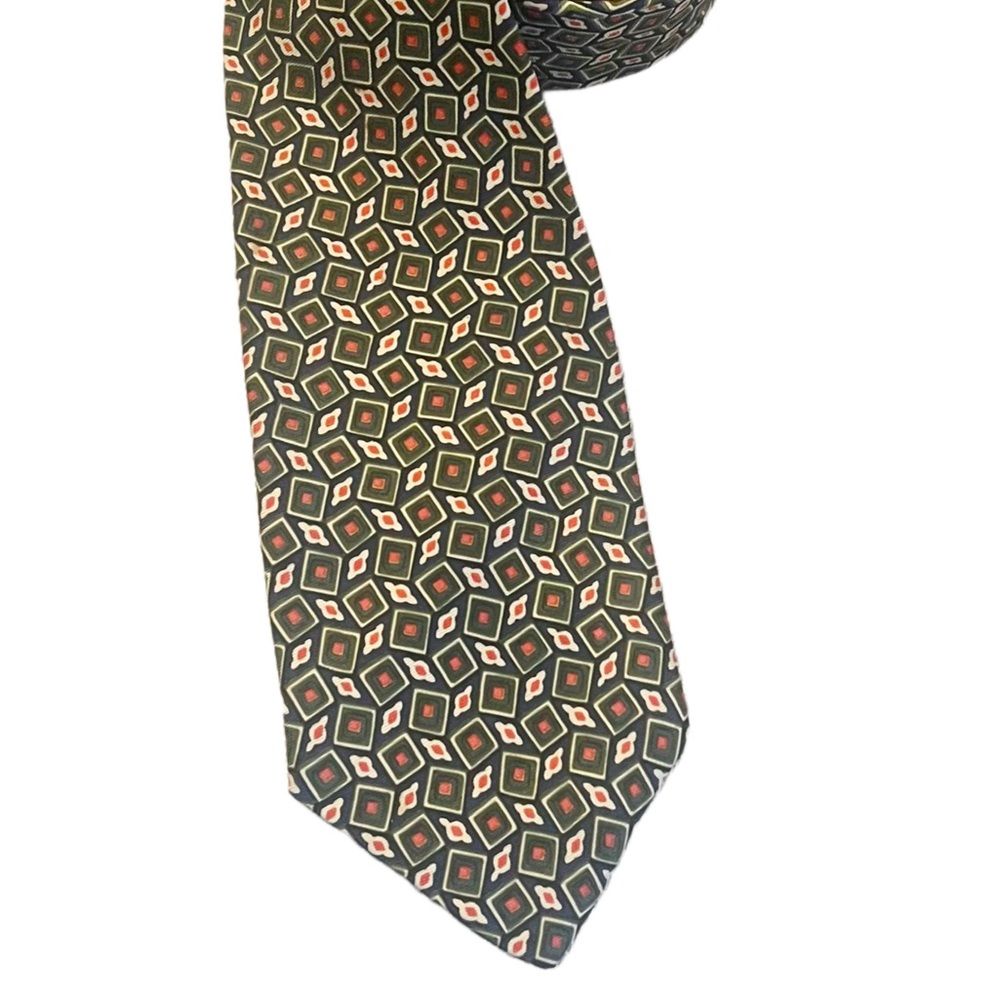 J Crew Hand Made Geometric Patterned Tie